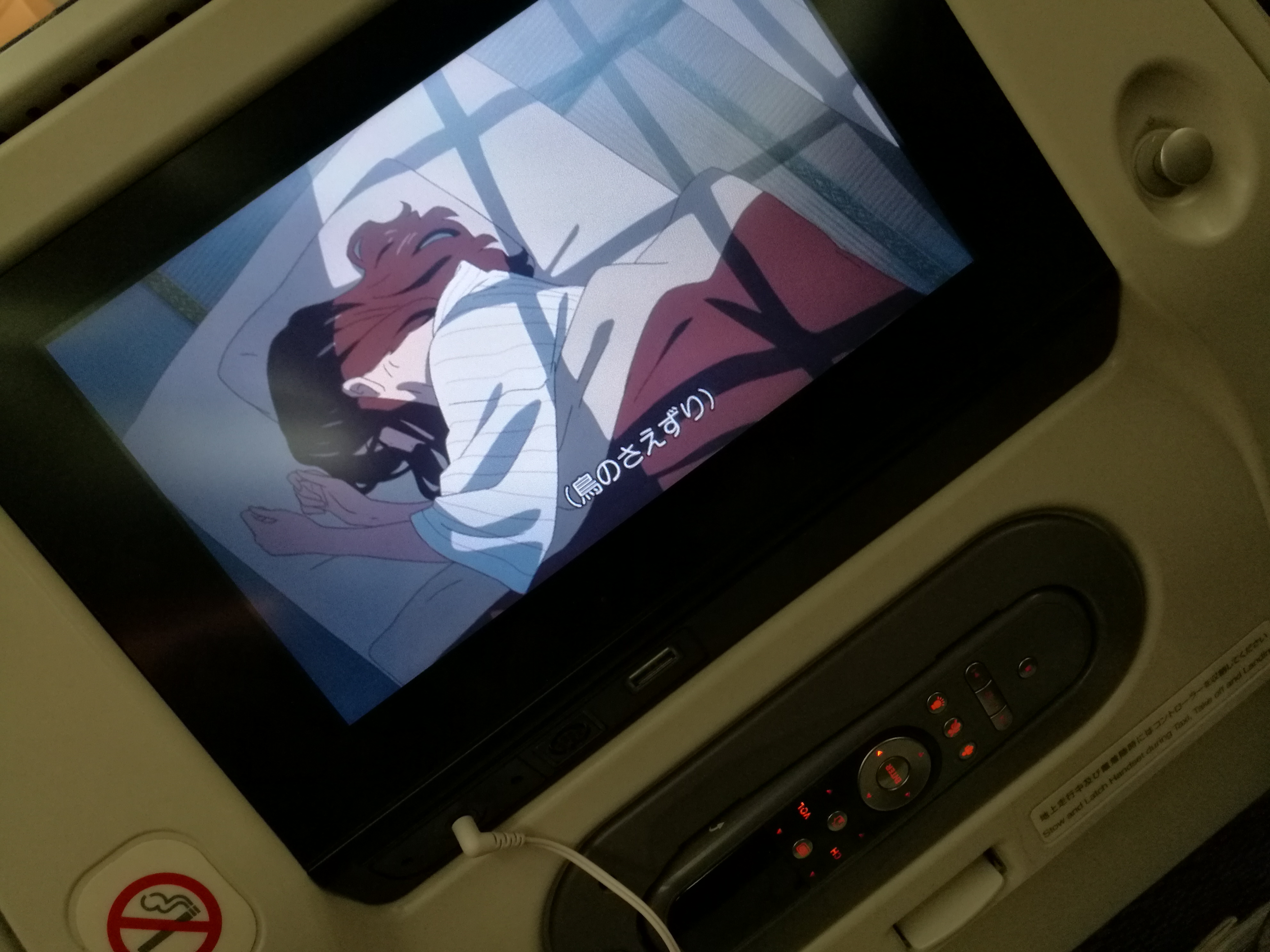 "Your Name." de Makoto Shinkai dans l'avion aller vers le Japon